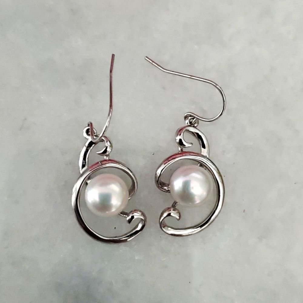 Pearl earrings